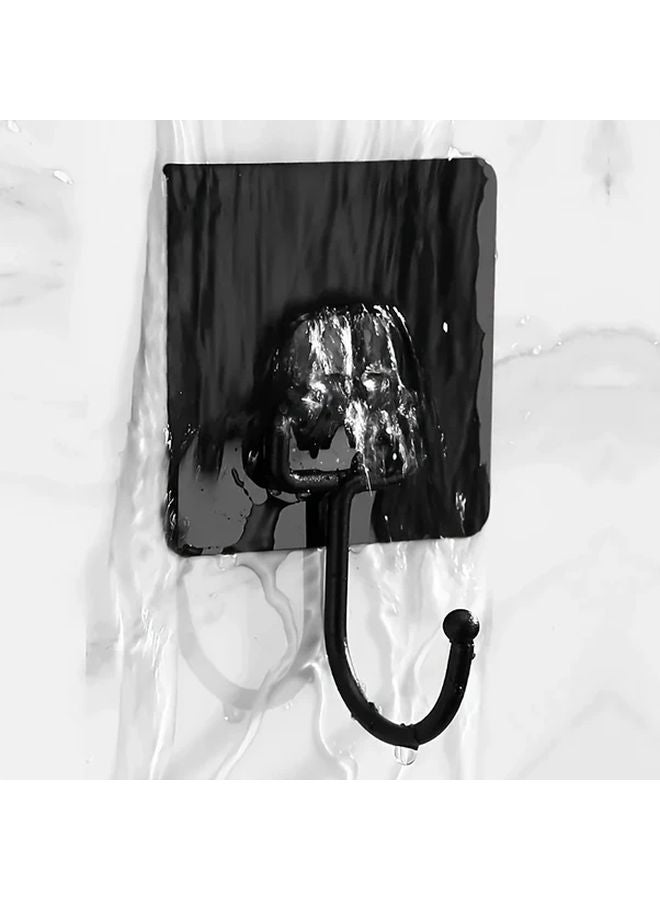 10pcs Heavy Duty Adhesive Wall Hooks Nail Free Reusable Plastic Hangers For Coats Towels - Image 4