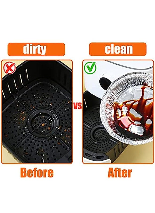 Generic Air Fryer Liners,6 inch Non-Stick Aluminum Foil Air Fryer Liners,Oil-proof Water-proof Air Fryer Liners,Food Grade Aluminum Foil For Baking,Frying,Grilling,Roasting Microwave  - Image 3