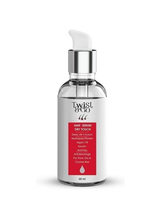  تويست اند جو  سيروم الشعر تويست آند جو ديب دراي تاتش سيلك إنفيوجن المضاد للتجعد والتكسر مع البروتين المحلل وزيت الأرغان والكيراتين للشعر الكثيف والجاف والمتقصف - Image 2