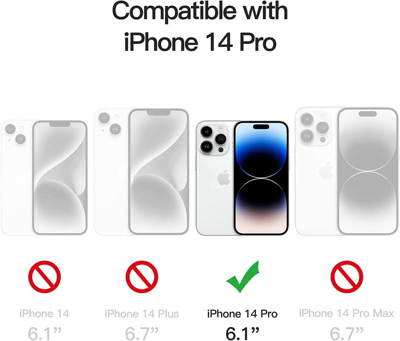 OpenTech Privacy Tempered Glass Screen Protector Compatible For Iphone 14 Pro (6.1 Inches) With Edge To Edge Coverage And Easy Installation Kit for Smartphone - Image 2