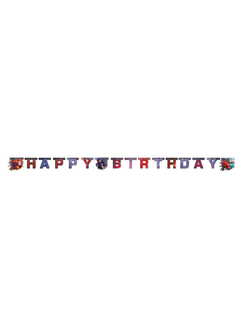 Unique Party 72042 2m Disney Big Hero 6 Happy Birthday Banner - Image 2