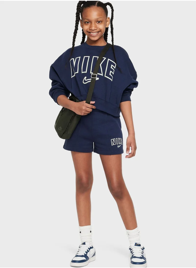 Nike Kids Trend Printed Fleece Sweatshirt