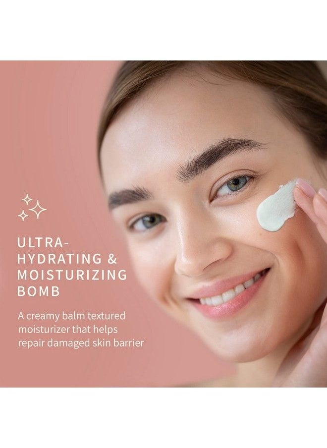 PURE'AM Pure’Am Authentic Barrier Repair Cream Moisturizer Face Cream For Dry Skin Hydrating Face Moisturizer With Vegan Ceramide Day And Night Cream For Women Vegan Barrier Cream 2.5 Fl Oz 75 Ml  - Image 3