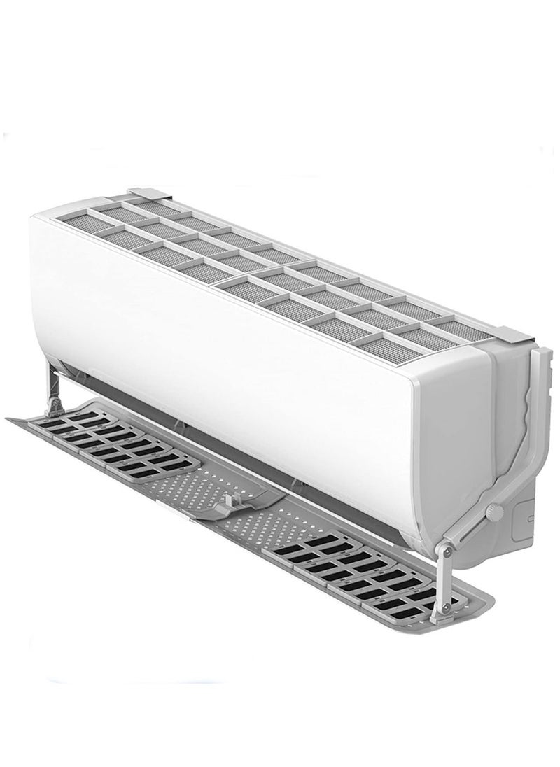 Arabest Air Conditioning Deflector, Universal Wall-Mounted Air Conditioner Deflector with Carbon Filter,  Adjustable Air Conditioning Cover for Bedroom, Living Room, Office  - Image 1