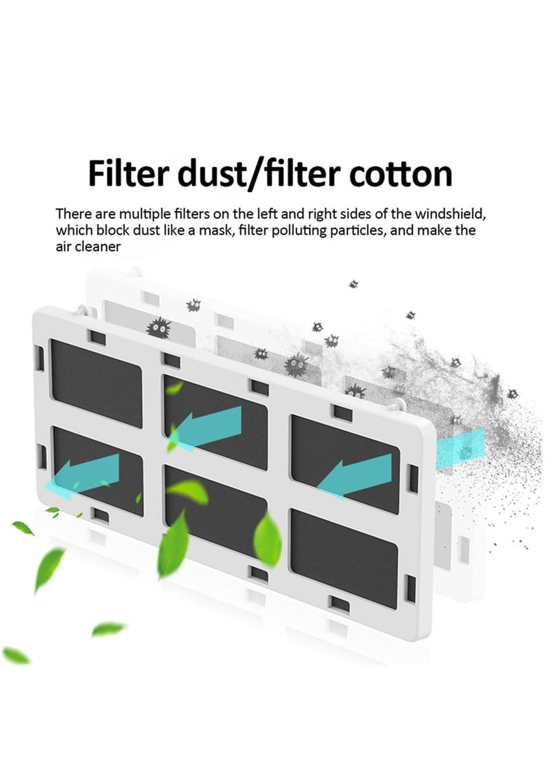 Arabest Air Conditioning Deflector, Universal Wall-Mounted Air Conditioner Deflector with Carbon Filter,  Adjustable Air Conditioning Cover for Bedroom, Living Room, Office  - Image 4