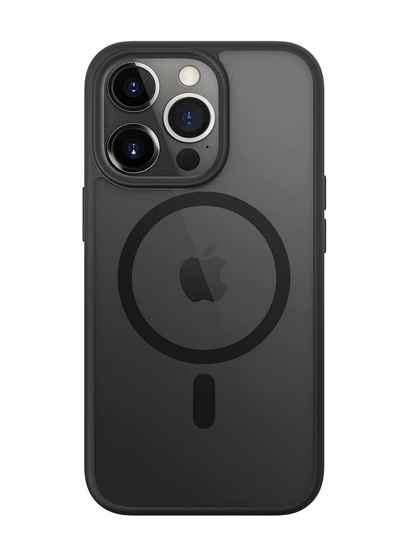 IAF iPhone 14 Pro Max Magsafe case Fume Design Black Case Support Wireless Charging Premium Quality Case For iPhone 14 Pro Max - Image 2