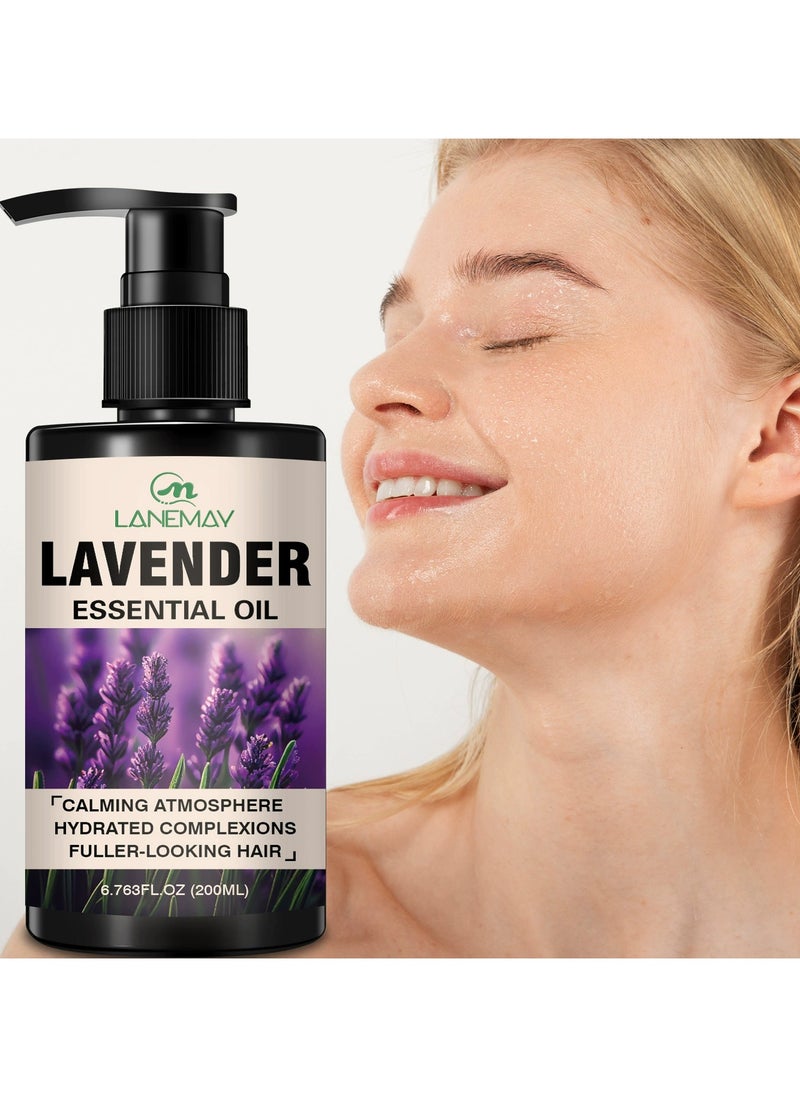 LANEMAY Lavender Massage Oil Relaxing Essential Oil Sleep Aid Skin Nourishing Calming Body Care Oil  - Image 1