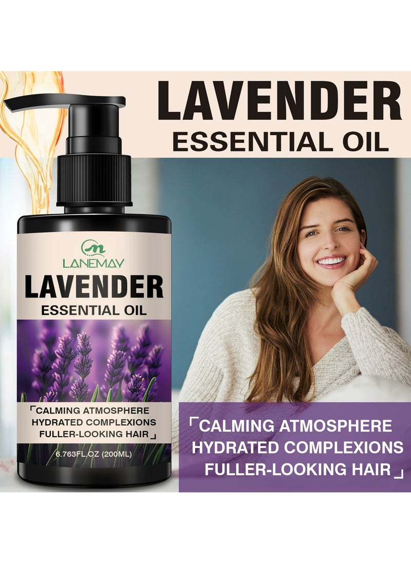 LANEMAY Lavender Massage Oil Relaxing Essential Oil Sleep Aid Skin Nourishing Calming Body Care Oil  - Image 3