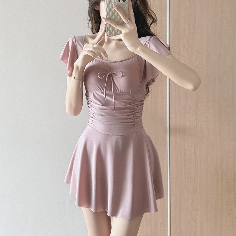 Swimsuit for Women 2026 New Style, High-End, Conservative, Slimming, Tummy-Covering, Student Skirt Style, Fresh and Pure Desire Swimwear for Women - Image 3