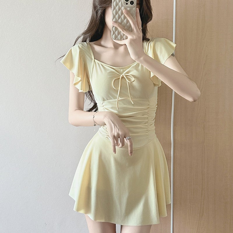 Swimsuit for Women 2026 New Style, High-End, Conservative, Slimming, Tummy-Covering, Student Skirt Style, Fresh and Pure Desire Swimwear for Women - Image 2