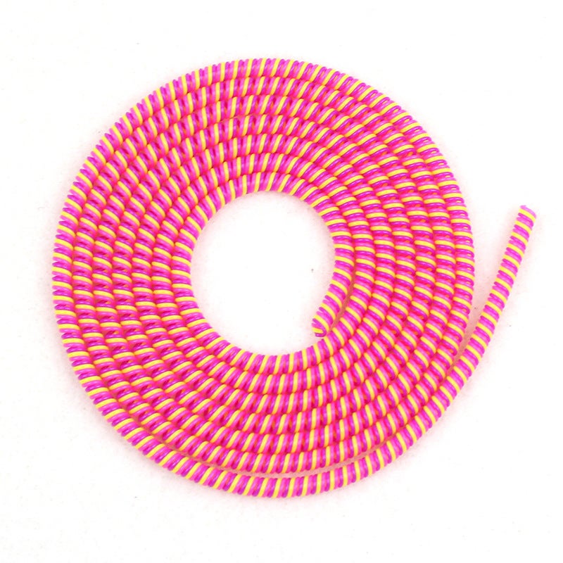 Mobile Phone Charging Cable 1.1M Three-Color Data Cable Protection Rope Three-In-One Spring Rope Silicone Universal Protection Rope - Image 5