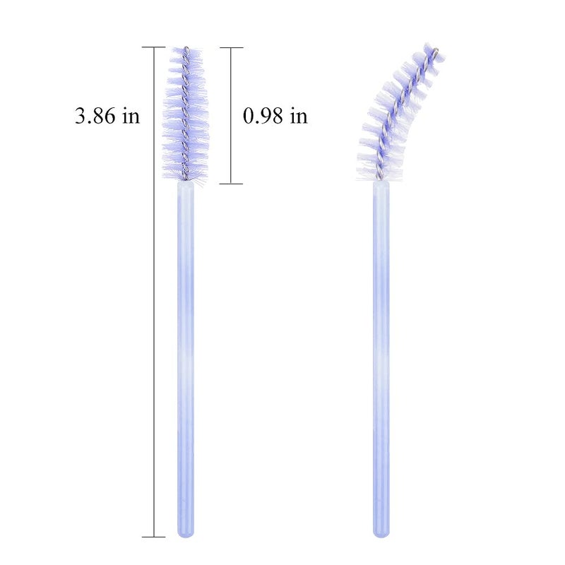 MyAoKuE-UP 300 Disposable Mascara Wands Eyelash Brush Spoolies for Eye Lash Extension Eyelash Extension Supplies Makeup Tools Accessories (New Light Purple-300 pcs) - Image 3