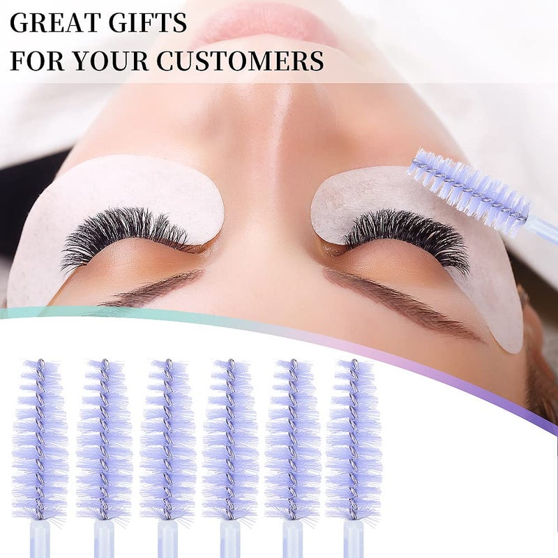 MyAoKuE-UP 300 Disposable Mascara Wands Eyelash Brush Spoolies for Eye Lash Extension Eyelash Extension Supplies Makeup Tools Accessories (New Light Purple-300 pcs) - Image 5