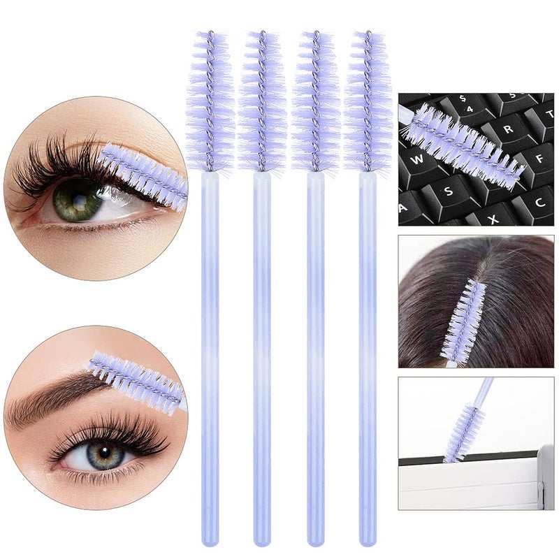 MyAoKuE-UP 300 Disposable Mascara Wands Eyelash Brush Spoolies for Eye Lash Extension Eyelash Extension Supplies Makeup Tools Accessories (New Light Purple-300 pcs) - Image 4