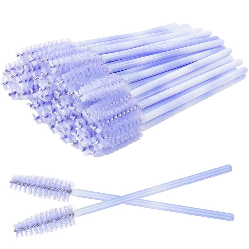MyAoKuE-UP 300 Disposable Mascara Wands Eyelash Brush Spoolies for Eye Lash Extension Eyelash Extension Supplies Makeup Tools Accessories (New Light Purple-300 pcs) - Image 1