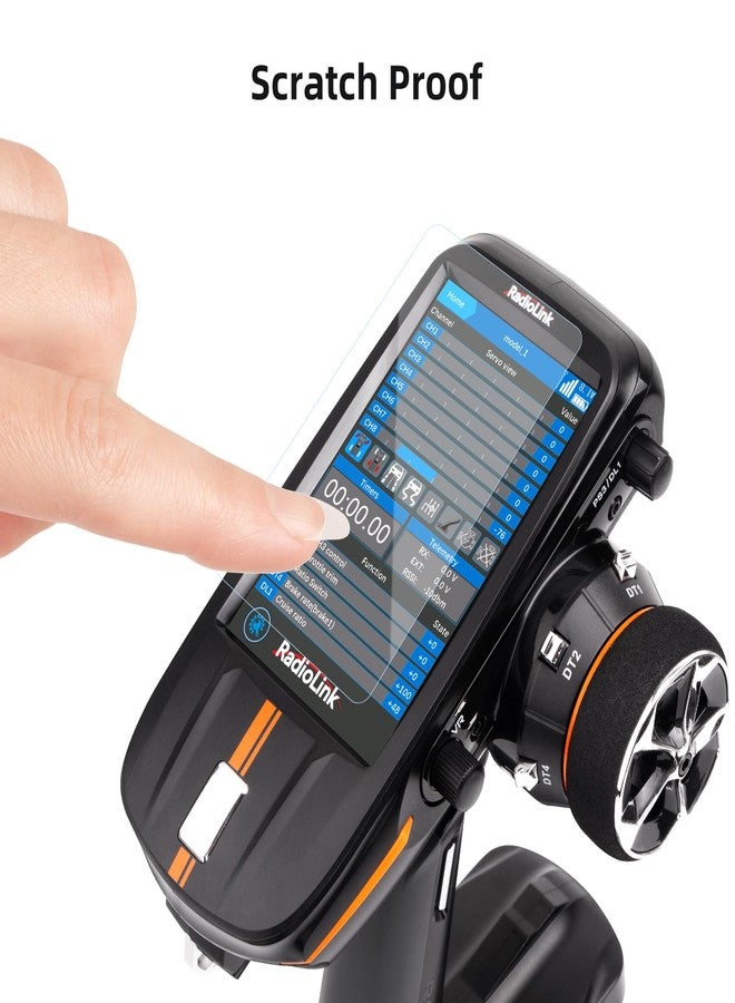 Radiolink [2 PACK] RC8X HD Screen Protector, Anti-Frigerprint & Anti-Scratch/Smooth Full Screen Coverage RC8X FPV Screen RC Transmitter Accessories - Image 5