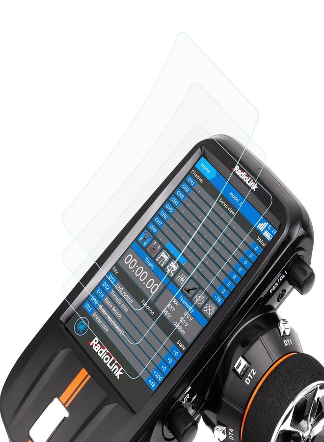 Radiolink [2 PACK] RC8X HD Screen Protector, Anti-Frigerprint & Anti-Scratch/Smooth Full Screen Coverage RC8X FPV Screen RC Transmitter Accessories - Image 2