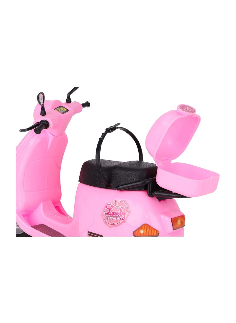 TOY GARDEN - 30 CM Travel Doll with Scooter Bike – Pink Toy Set Doll and Scooter Combo with Lovely Steering – Perfect Play Set - Image 1