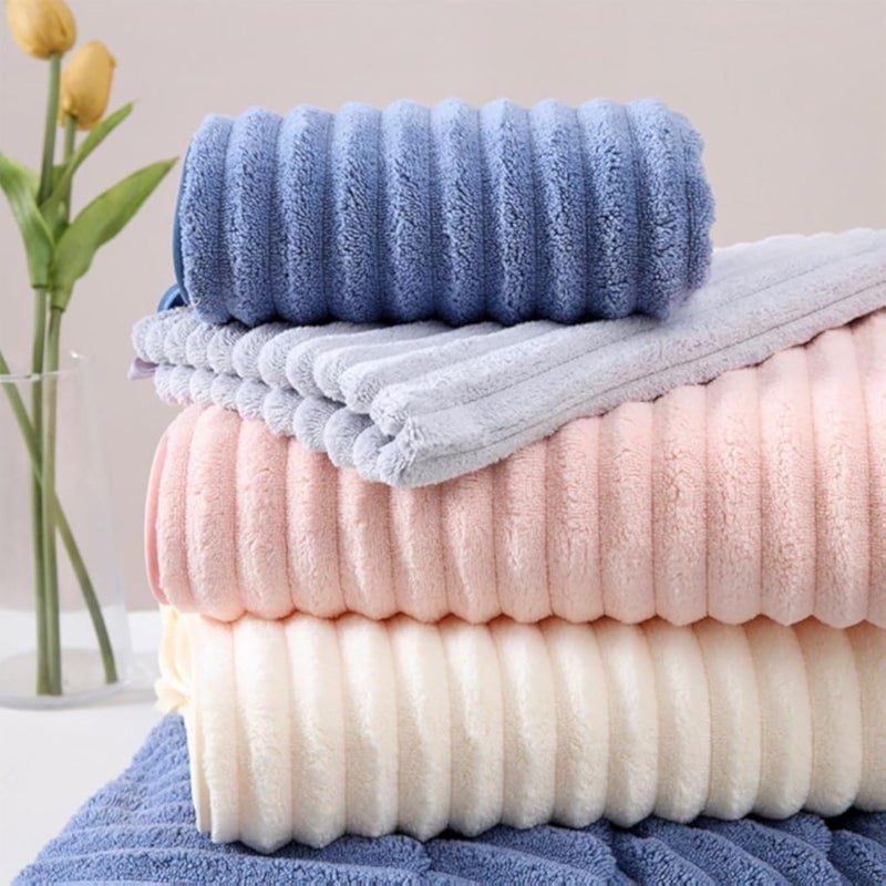 5-Piece Plush Microfiber Cleaning Towels â€“ Double-Layer, Ultra-Soft 30Ã—30 cm Cloths for Granite, Teflon, Dusting, Drying, Car Interior & Baby-Friendly Everyday Use