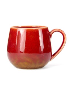 Tealand Porcelain BTQ Mug Perfect for Coffee, Tea, Latte, Cappuccino, Hot Cocoa, Milk, Party Ceramic Tea Cup for Tea Lover Gift Home Office 400ml Red  - Image 1