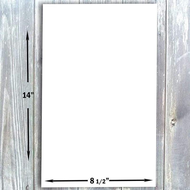 Hamilco White Legal Cardstock Paper 8 1/2" x 14" Card Stock 65lb Cover 50 Pack (Bright) - Image 3