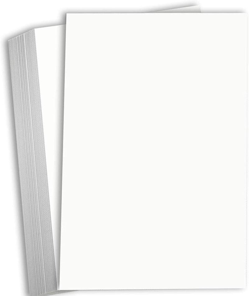 Hamilco White Legal Cardstock Paper 8 1/2" x 14" Card Stock 65lb Cover 50 Pack (Bright) - Image 1