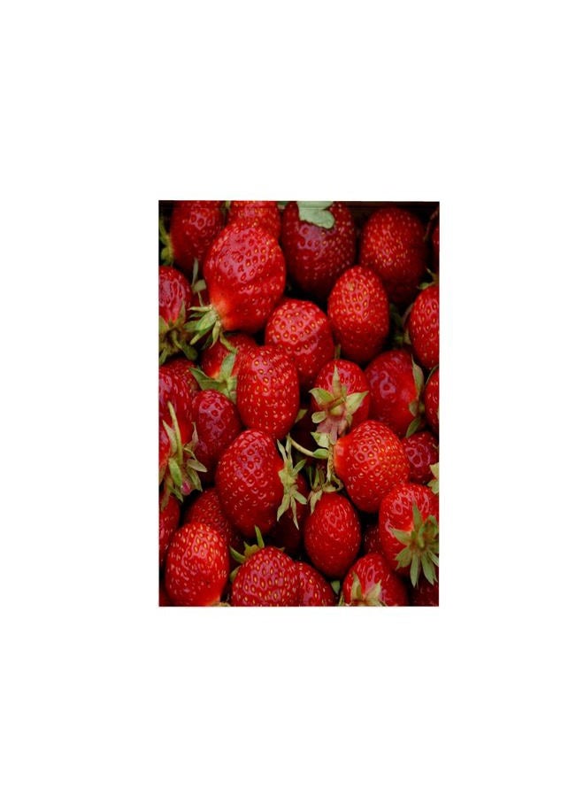 3DROSE 3D Rose Print of Closeup of Fresh Ripe Strawberries TWL_194652_1 Towel, 15" x 22", Multicolor - Image 1
