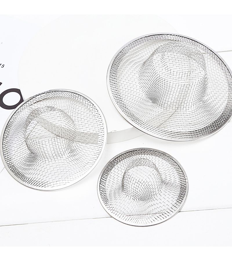 Stainless Steel Bathroom Sink Drain Strainer 11cm Hair Catcher Stoppers - Image 5