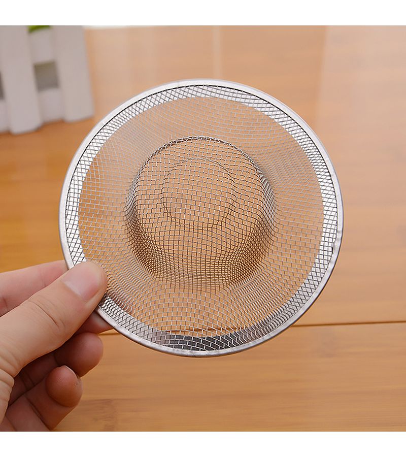 Stainless Steel Bathroom Sink Drain Strainer 11cm Hair Catcher Stoppers - Image 4