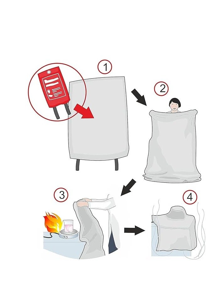 HARDWAREUAE FIRE BLANKET 4X4 FEET  - Image 2