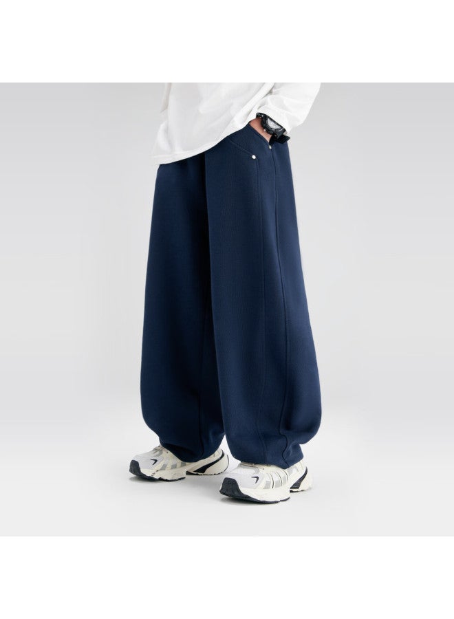 Zuoxi Boys' Pants, New Style Children's Sweatpants, Autumn Wear For Older Kids, Trendy Curved-leg Trousers, Flax Gray, Size 140 - Image 4