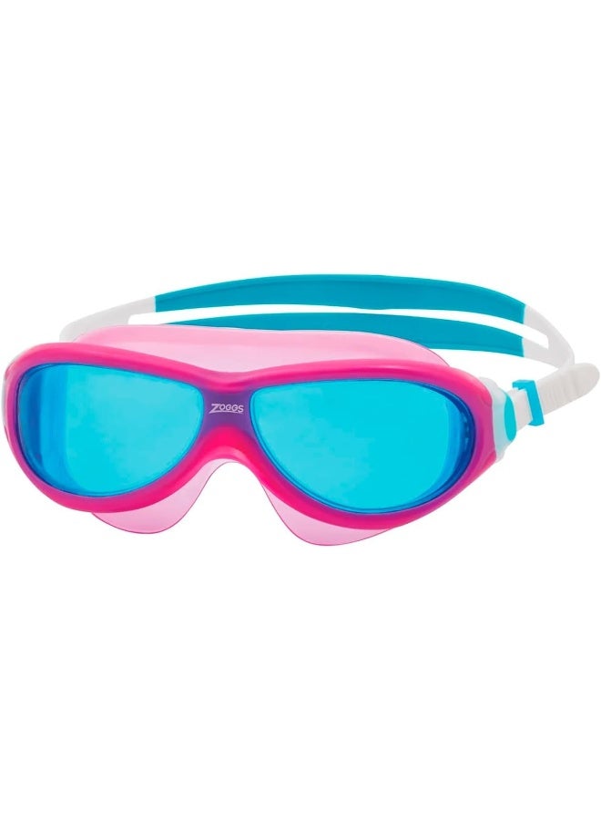 ZOGGS Phantom Junior Mask Pink White Tint Blue - Image 1