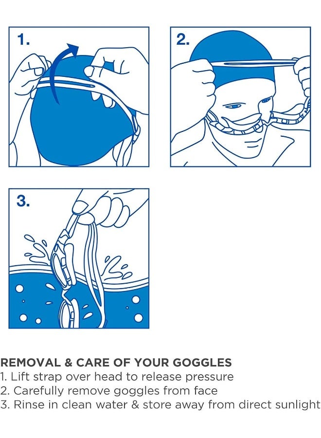 ZOGGS Phantom Junior Mask Pink White Tint Blue - Image 3