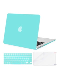 MacBook Pro Retina 13 Inch Model A1502 and A1425 Release 2015/2014/2013/2012 Plastic Hard Shell Case Cover and Screen Protector with US Keyboard Tiffany Blue