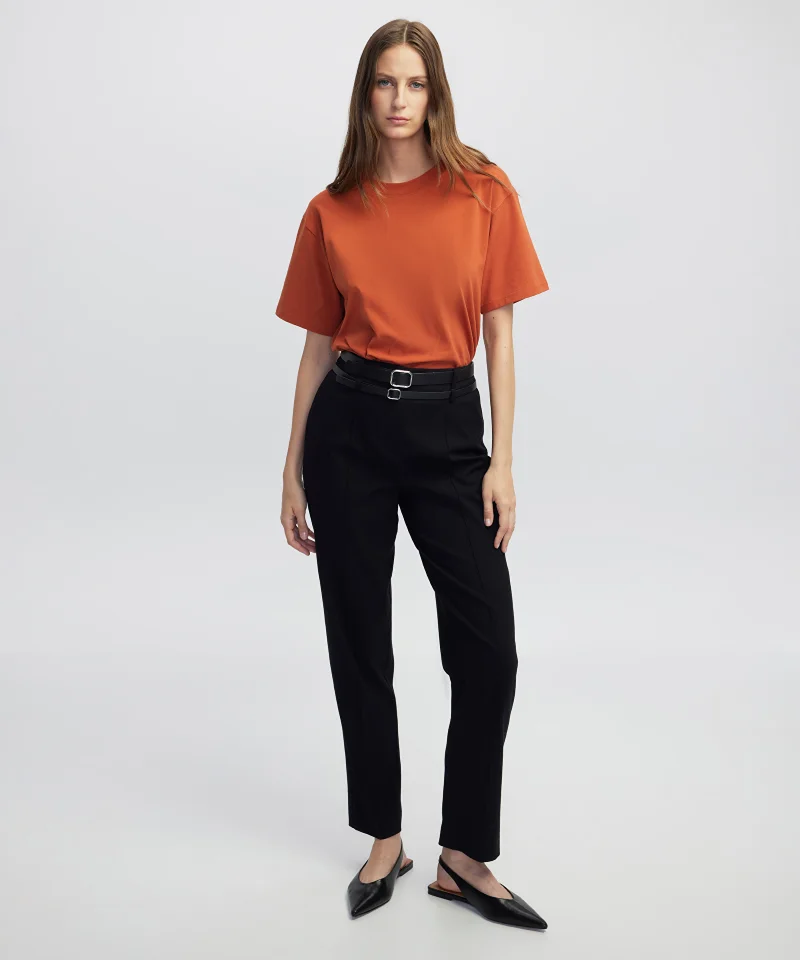 ابيكول تي شيرت أساسي بياقة دائرية