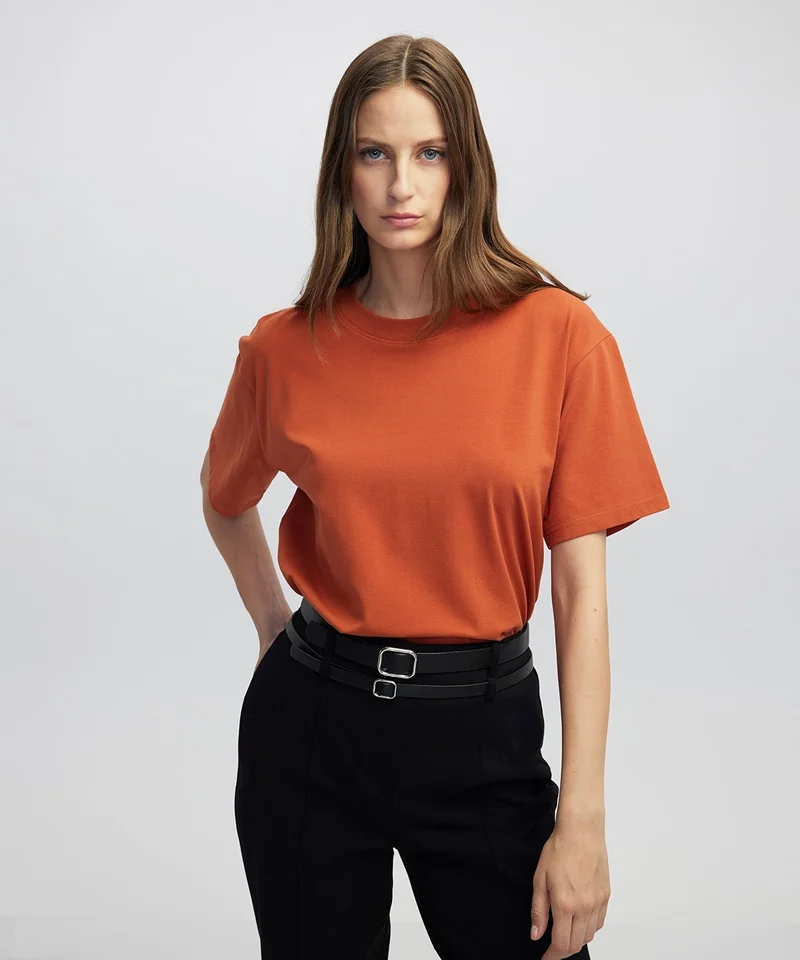 Ipekyol Relaxed Fit Crew Neck Basic T-Shirt