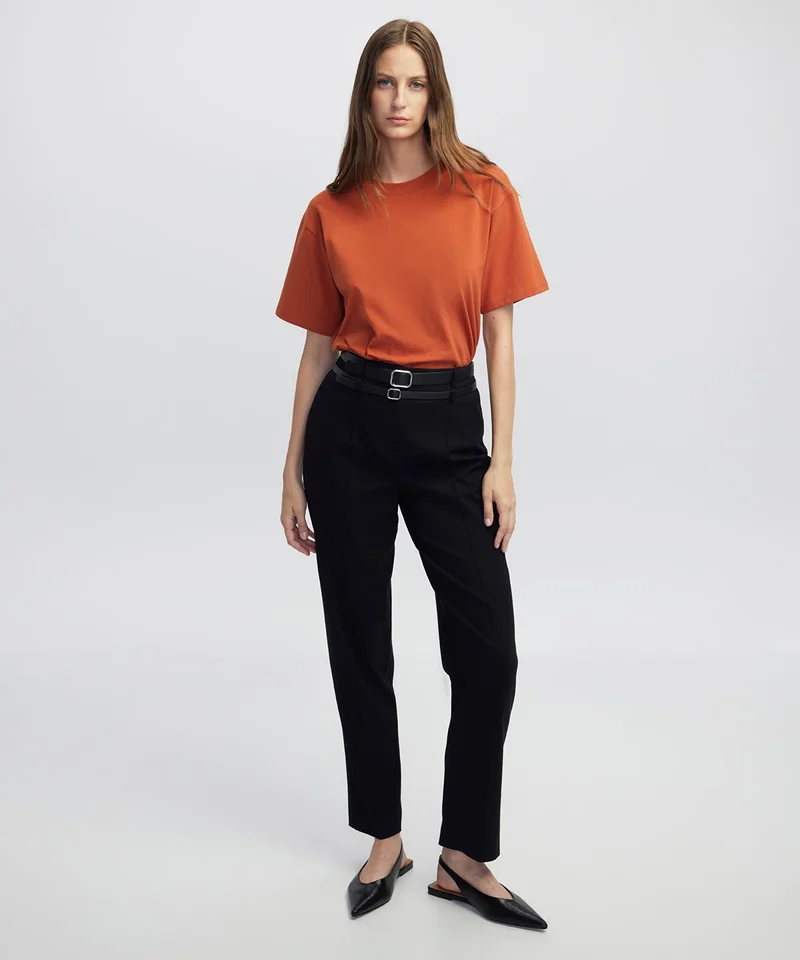 ابيكول تي شيرت أساسي بياقة دائرية