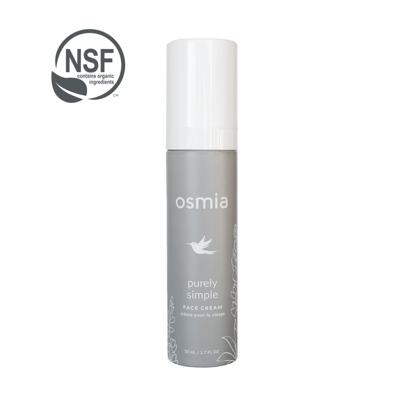 Osmia Skincare - Natural Purely Simple Face Cream For Sensitive + Reactive Skin | Apricot Kernel, Kukui, Rose, Chamomile Oils + Aloe | Clean Beauty For Healthy Skin (1.7 oz | 50 ml) NEW PACKAGING - Image 2