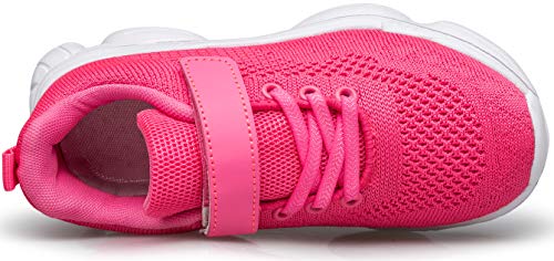 MURDESOT Kids Shoes Toddler Boys Girls Athletic Running Sports Strap Sneakers for Toddler/Little Kid/Big Kid Size 12 Pink - Image 5