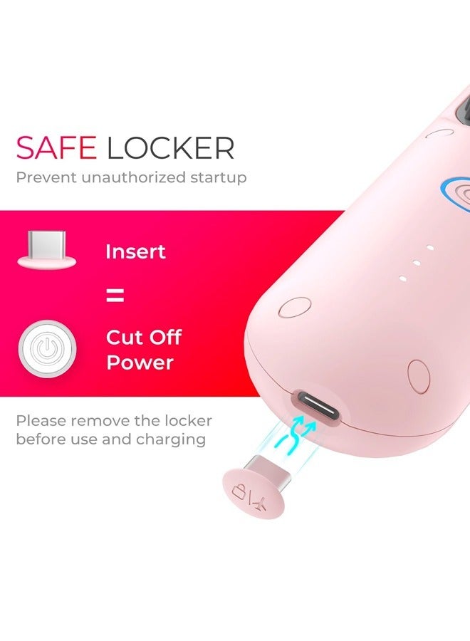 فرشاة فرد الشعر القابلة لإعادة الشحن متعددة الوظائف مع مشط أسنان 3D متكامل إعدادات درجة حرارة الحرارة السريعة وتصميم قفل آمن للبطارية قوي مضاد للحرق مثالي لصالون المنزل الاحترافي ... - Image 5