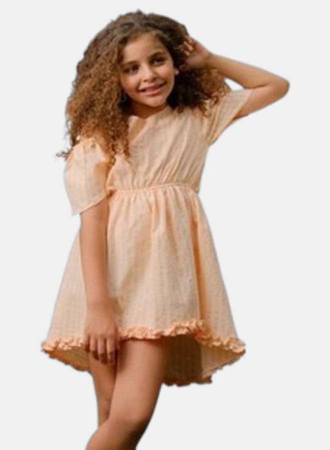 Girls Salmon Dress
