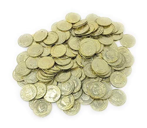 SS Worldwide Gold Metallic Look Plastic Toy Coins 2Pack of 144 - Image 1