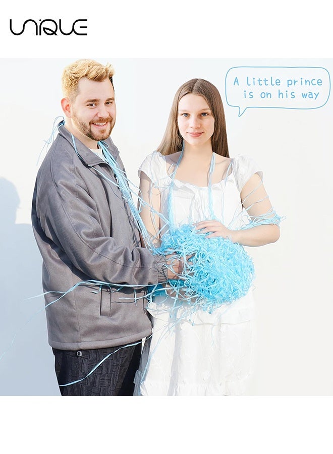 يونيك شرائط بدون فوضى - عبوة من 10 قطع من مبادلات الكونفيتي الزرقاء بدون فوضى، مبادلات الحفلات، مبادلات الشرائط اليدوية، فواصل ورقية سحرية للحفلات، مستلزمات الحفلات، هدايا الحفلات (زرقاء) - Image 3