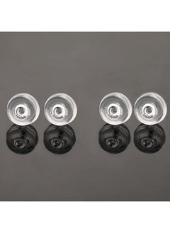 VOLUKA 2 Pairs 14K Real White Gold Earring Backs Hypoallergenic Soft Clear Silicone Earrings Backings Replacements Secure Safety For Studs Drops Comfortable  - Image 4