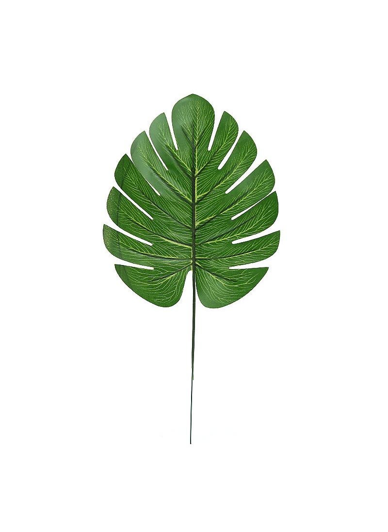 Y&D 20 Pieces Of Home Art Green Plant Decorative Leaves Tortoise Leaf Simulation Plant  - Image 1