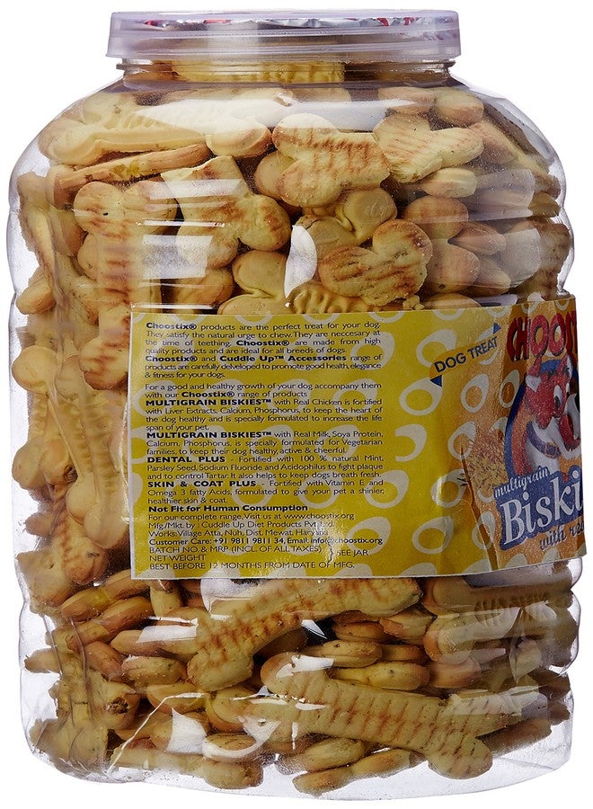 Choostix Biskies with Real Egg Dog Treat, 1 Kg (Jar) - Image 2