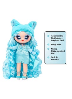 Na! Na! Na! Surprise Na Na Na Surprise Sweetest Gems™ Marina Tealstone 7.5" Fashion Doll Aquamarine Birthstone Inspired With Blue Hair Charmeuse Dress & Brush Poseable Great Toy Gift For Girls Boys Ages 5 6 7 8+ Years  - Image 4
