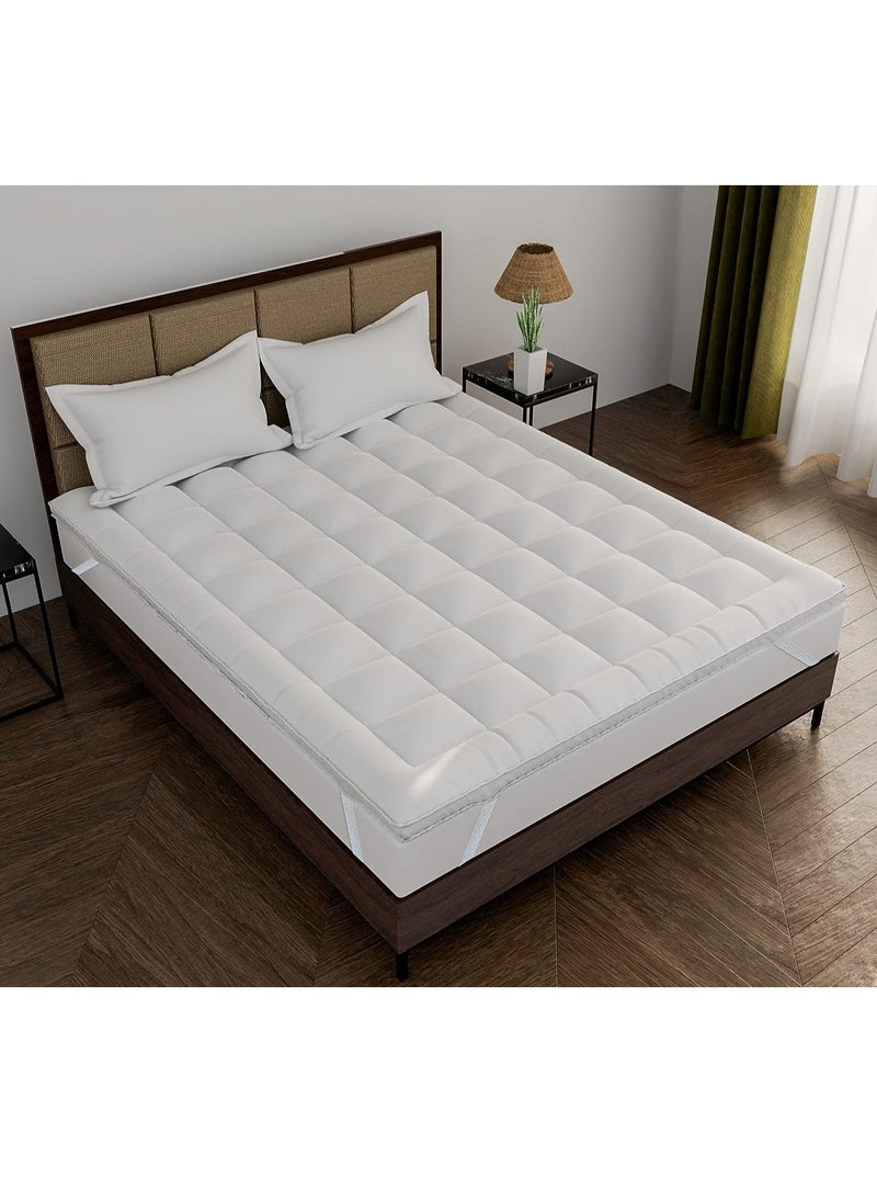 DubaiGallery - Medicated Microfiber Soft Mattress Protector Topper for Bed King Size Padding for Bedroom - Image 1