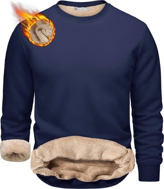 Men's Ultra Thermal Sherpa Plush Lined Crew Neck Sweatshirt - pzsku/ZCA830C82D9858008969FZ/45/_/1725789862/3f377c1f-9b63-46c1-968a-0a1ba7b0f4e0
