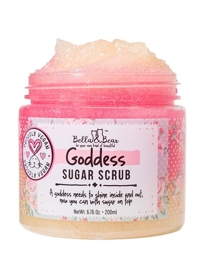 Bella and Bear Goddess Sugar Scrub, No Parabens, New Fragrance, Cruelty-Free, Vegan-Friendly Exfoliating, 6.7oz - Image 1